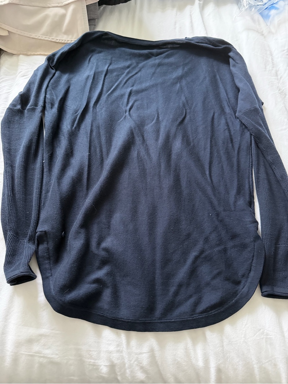 lululemon athletica Black Crew Neck Lightweight Sweater